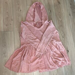 Free People summer dreams peplum hoodie pullover sweatshirt (S)